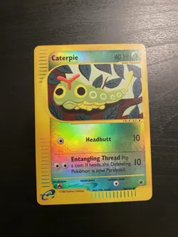 Pokemon TCG Caterpie 96/165 Expedition Reverse Holo Card - Image 1