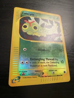 Pokemon TCG Caterpie 96/165 Expedition Reverse Holo Card - Image 2