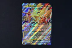 Zapdos ex 145/165 Holo Shiny Pokemon TCG Card Scarlet Violet 151 2023 NEAR MINT - Image 1