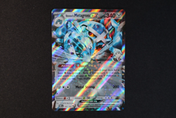 Steven's Metagross ex 145/182 Holo Shiny Pokemon Card Destined Rivals NEAR MINT - Image 1