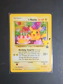 NM Birthday Pikachu #24 Celebrations: Classic Collection Holo Pokemon Card - Image 1
