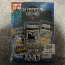 Pokemon Mystery Gems 1 CGC Graded Card & Booster Pack 2025 Limited Edition - Image 1