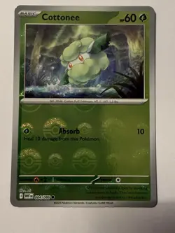 004/086 Cottonee : (Poke Ball Holo) Card : SV-10.5 White Flare : Pokemon TCG - Image 1