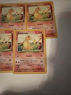 Pokemon Base Set Charmander Card 46/102 NM Condition Lot of 10 for Cheap!! - Image 4