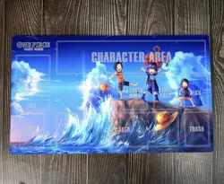 O-P Luffy Ace and Sabo Duel Playmat OPCG TCG CCG Trading Card Game Mat & Bag - Image 1