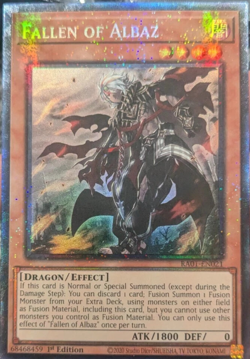 Fallen of Albaz - RA01-EN021 Collector's Rare 1st Edition YuGiOh TCG Card - Image 1
