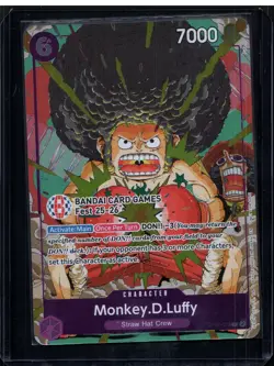 Bandai Card Fest 25-26 One Piece Monkey D Luffy Card OP07-073 English Near Mint - Image 1