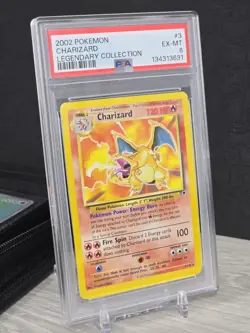 Pokemon Card Charizard 3/110 Legendary Collection Non Holo Rare Vintage PSA 6 - Image 1