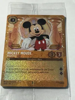 SEALED Mickey Mouse True Friend Promo 36/P2 Puzzle Glimmer Foil LORCANA card - Image 2