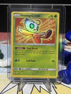 Pokemon TCG Shining Celebi SM79 Black Star Promo Card NM-LP+ Condition - Image 1