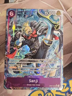 Sanji OP07-064 SR Alt Art One Piece Card Game 500 Years in the Future NM - Image 1