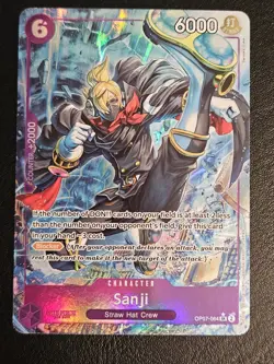 Sanji OP07-064 SR Alt Art One Piece Card Game 500 Years in the Future NM - Image 2