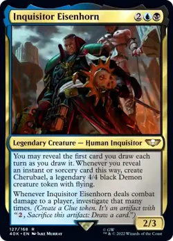 Inquisitor Eisenhorn Warhammer 40,000 PLD Creature Rare MTG CARD ABUGames - Image 1