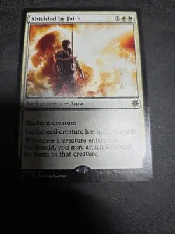 MTG Magic 1x Shielded By Faith Explorers of Ixalan LP - Image 1