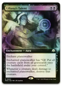 Liliana's Talent (Extended Art) #84 (Foil) NM March of the Machine MOC Magic MTG - Image 1