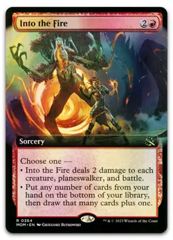 Into the Fire (Extended Art) #364 (Foil) (NM) March of the Machine MOM Magic MTG - Image 1