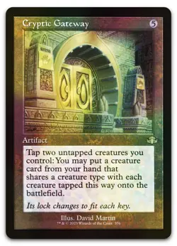 Cryptic Gateway (Retro Frame) #376 (Foil) NM Dominaria Remastered DMR Magic MTG - Image 1