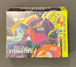 Magic the Gathering Edge of Eternities Collector Booster Box Wizards MTG in hand - Image 1