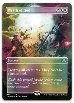 Wrath of God (Borderless) #416 (Foil) (NM) Dominaria Remastered DMR Magic MTG - Image 1