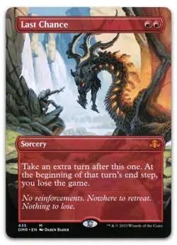 Last Chance (Borderless) #435 (NM) Dominaria Remastered DMR Magic MTG - Image 1