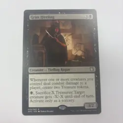 Grim Hireling NM English Forgotten Realms Commander 25 / 62 Sacrifice Treasures - Image 1