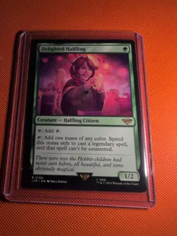 Delighted Halfling Magic the Gathering Lord of the Rings Tales of Middle-Earth - Image 1