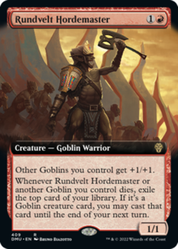 MTG Rundvelt Hordemaster - Foil - Extended Art, Dominaria United, Lightly Played - Image 1