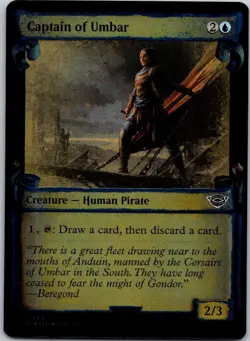 Magic the Gathering Captain of Umbar Showcase Silver Foil Lord of the Rings MTG - Image 1