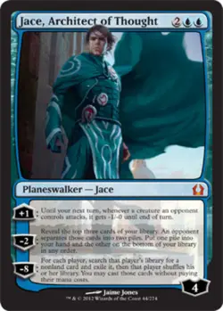 1x Jace, Architect of Thought - Foil Light Play, English Return To Ravnica MTG M - Image 1