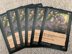 MTG 6 Serpent Warrior Stronghold NM BLACK Magic the Gathering - Image 1