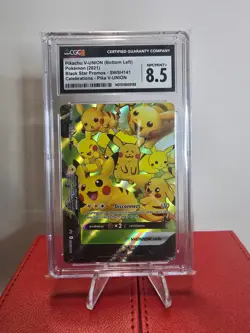 Pikachu V-Union Bottom Left CGC 8.5 Pokemon TCG - Image 1