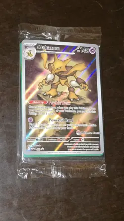 2025 Pokemon Center Stamp Alakazam 009 Black Star Promo Mega Evolution Sealed - Image 1