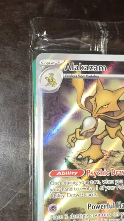 2025 Pokemon Center Stamp Alakazam 009 Black Star Promo Mega Evolution Sealed - Image 5