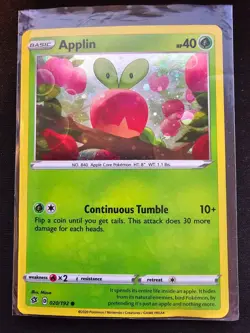 Applin 20/192 holo - Rebel Clash Blister Pack - Pokemon TCG - (NM) - Image 1