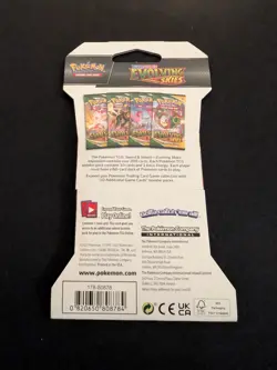 UMBREON ART Pokemon Evolving Skies TCG Sleeved Booster Pack New Factory Sealed - Image 2