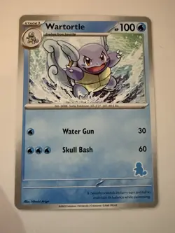 Wartortle (Grey Border) with Squirtle Stamp Promo - My First Battle Pokemon - Image 1