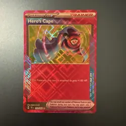 Hero's Cape 152/162 Ace Spec Rare SV05: Temporal Forces NM/M Pokemon TCG - Image 1
