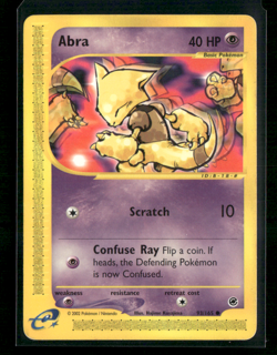 2002 Pokemon Abra 093/165 Expedition Base Set Regular MP - Image 1