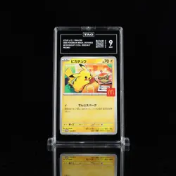 2025 Pokemon Mega Japanese McDonald's Collection Promo Pikachu TAG 9 (935) - Image 1