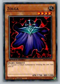 2020 Yu-Gi-OH! 1st Edition Zolga SBCB-EN129 - Image 1