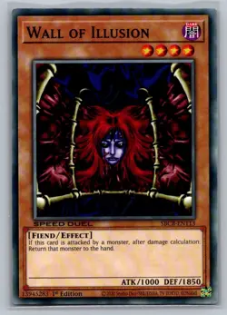 2020 Yu-Gi-OH! 1st Edition Wall of Illusion SBCB-EN113 - Image 1