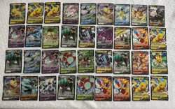 Pokemon SWSH Black Star Promo V Card Lot Of 36 Various Sets NM Condition Pikachu - Image 1