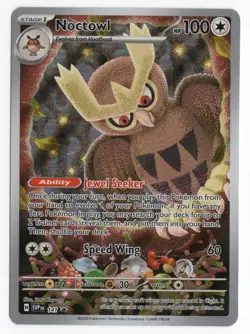 Noctowl SVP141 Scarlet & Violet Full Art Black Star Promo Holo Pokemon Card NM - Image 1