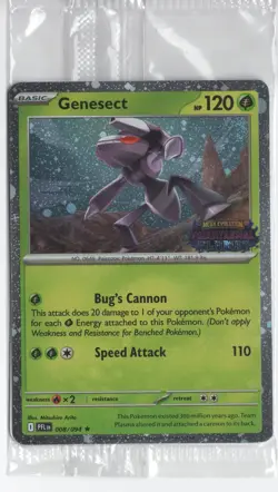 Pokemon TCG Genesect Best Buy Promo Card Phantasmal Flames - NM - In Plastic - Image 1