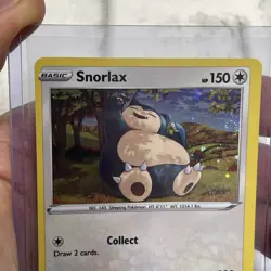 Snorlax 141/192 Cosmos Holo SWIRL Pokemon Card NM Near Mint Pokemon TCG Nintendo - Image 3