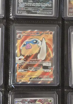 Pokemon Mamoswine EX TCG Full Art Ultra Rare Holo Card 174/159 Journey Together - Image 3