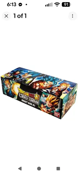 Dragon Ball Super Card Game - Draft Box 01 BOD-01 Sealed New - Image 1