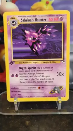 SABRINA'S HAUNTER Gym Heroes POKEMON Non-Holo 1st Ed. 2000 Trading Card 58/132 - Image 1