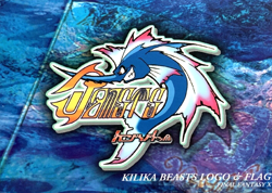 Final Fantasy X 10 Art Museum Trading Card no.483 Kilika Beasts Logo and Flag - Image 1