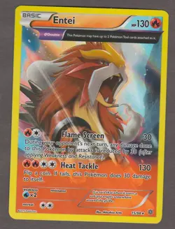 Entei 15/98 Ancient Trait Holo Rare XY Ancient Origins Pokemon Card NM - Image 1